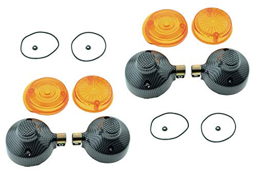 Ost2rad Blinker Satz Carbon für MZ TS ETZ Simson S51 S50 mit E-Prüfzeichen