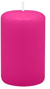 Adventskranzkerzen 4er Adventskerzen, Set Fuchsia Pink 8 x Ø 5 cm