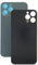 SGV Vitre arrière en verre pour iPhone 12 Pro Max avec trou pour appareil photo agrandi et logo OEM (sans adhésif) Bleu