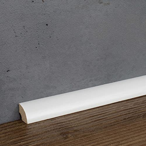 PROVISTON 12 x 12 x 2000 mm | Barre à quatre pattes | Abachi blanc apprêté | Bois massif | Moderne
