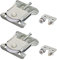 Huianpen 2 Paires Roulette Porte Coulissante Placard,Roulette de Coulissante,Rouleau Placard,Meubles Roues Coulissante,pour Armoires, Fenêtres, Portes Coulissantes (Argent)