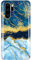 JAHOLAN Huawei P30 pro Hülle Handyhülle TPU Silikon Weiche Schlank Schutzhülle Handytasche Flexibel Case Handy Hülle für Huawei P30 pro - Marmor Gold Glitter Sparkle Dark Blue