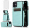 Asuwish Phone Case for iPhone 11 6.1 with Tempered Glass Screen Protector Credit Card Holder Wallet Cover Stand Leather Cell Accessories iphone11case iPhone11 i Phone11 XI 11R Cases Women Men Green