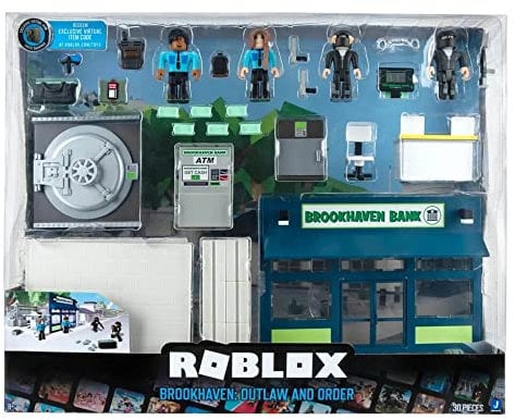 Roblox ROB0689 - Deluxe Spielset Brookhaven: Outlaw and Order, Spielset mit exklusivem Spielcode, ab 6 Jahren