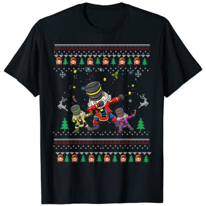 Ugly Dabbing Nutcracker Christmas Costume Nutcracker Kids T-Shirt