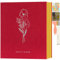 Lanpn Album fotografico autoadesivo per album di foto in lino, pagine magnetiche appiccicose, contiene diverse dimensioni 10x15cm 13x18cm immagini A4 A5 (20 fogli grandi / 40 pagine, rosso)