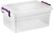 Best House Small Storage Boxes Bins with Lids - Pack of 1 - Heavy Duty Storage Containers, Clear Plastic Container Boxes Use for Home, office, Kitchen, Toys and Goods (1.25 Litres)