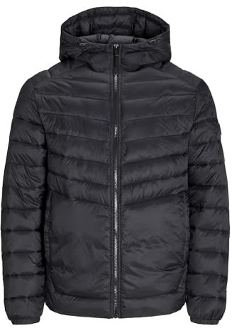 JACK & JONES Men's Jjesprint Puffer Hood Noos Jacket, Black, S