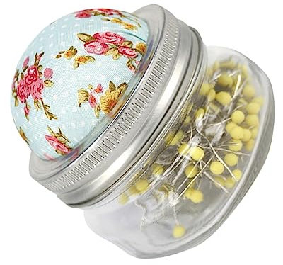 Amosfun 1 Satz Pin-stecker Quilten Nadelkissen Blumen Zum Nähen Kreuzen Nadelkissen Zum Nähen Nadelkissen Gehäkelt Kopf Reißzwecke Nähnadel Runder Kopf Arbeit Die Nadel Glas Gerade Nadel