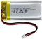 DC 3.7V 750mAh 902040 wiederaufladbare Lithium-Polymer-Batterie passend für DIY 3.7-5V elektronische Produkte mit eingebautem 2-Draht-Batterieaustausch und LED-Leuchten