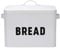 simpa Classic Vintage Inspired Large White Metal Bread Bin