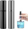 Udbrud 2 PCS Atomizador Perfume Recargable, 5ML Mini Frascos para Perfume Relleno Inferior, Spray Portátil Pulverizador Perfume a Prueba de Fugas con Tapa Protectora para Viajes, Mujeres y Hombres