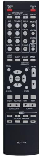 azwok RC-1149 Fernbedienung Ersatz für Denon AV Surround Receiver AVR-391 AVR-1311 AVR391 AVR1311, RM-RC-1149-DN014