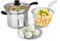 OUZBEM Topf 22 cm Multifunktions-Edelstahltopf Kochtopf Bratpfanne Nudel gebraten Dampftopf Einhandgriff Suppentopf Milch Vision