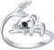 DkakoJew Lovely Koala Form Ring, justierbarer offener Größe Ring für Frauen Teen Girls, justierbarer Ring Schmuck, bestes Geburtstagsgeschenk.