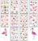 Flamingo Party Deko Set, 10 Blatt Temporäres Tattoo für Kinder, Mädchen Jungen Sticker Zubehör Leuchttattoos, Hautfreundlich, Aufkleber für Sommer Kinderpartys