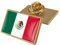 Broche Con La Bandera Patriótica De México: Broche Con Estampado De Bandera Con Texto Cuadrado Vintage, Accesorios Para Sombreros Y Mochilas De Fiesta, Insignias De Estilo Étnico, Broches Duros