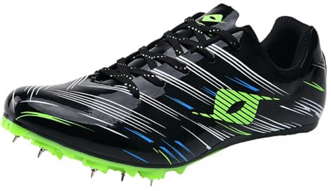 Kraftpaid Atletismo 8 Clavos Zapatillas,Zapatos con Clavos Pista Campo,Clavos De Pista Hombres Mujeres,Resistente Al Desgaste,Respirable,Antideslizantes,con 8 Clavos,para Hombres NiñOs Y Mujeres