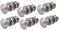 Satin Nickel Round Door Knob Set - Reeded Style Sprung Internal & External Door Knobs for Mortice Locks Sets 6