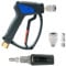 MTM Hydro AJH Soft Wash Stainless Steel Adjustable Fan Nozzle and SG35 Spray Gun Kit for Pressure Washer, Compatible with Downstream Units, 2-3 GPM Commercial Grade