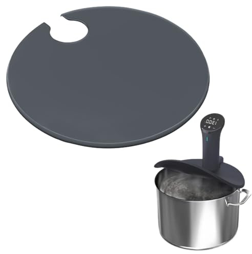 COYUN 1 pcs Sous und Vide-Deckel für Sous- und Vide-Garer, Silikon-Topfdeckel, Silikondeckel Für Sous Vide Behälter Passend, verhindert Wasserverdunstung und bewahrt den Geschmack der Brühe, für Töpfe