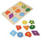 KONTONTY 1 Satz Puzzle rätselbuch laubsägen für kindergeburtstags mitgebsel holzsteckpuzzel Bildungsspielzeug Sicherheitsspielzeug Name eins groß klein hölzern Colorful