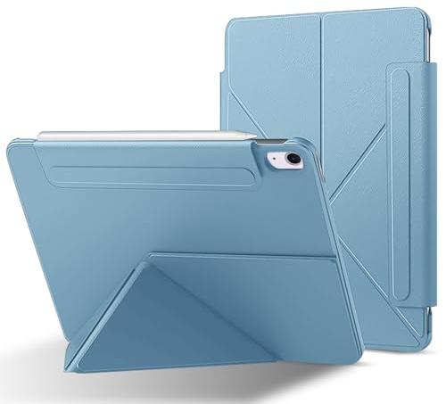 RoYiio Hülle für iPad Air 11 Zoll (M4/M3/M2) Schutzhülle Magnet, Blau | Klappbarer Ständer, Kratzfest, Starker Magnet Hülle für iPad Air 10.9 5/4 Gen, für iPad Air 11 M4 2026/M3 2025/M2 2024