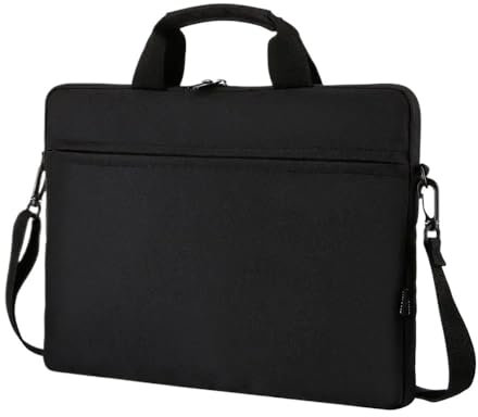 MEFEPLPBZC Housse de Transport for Ordinateur Portable, Compatible avec Les tablettes Samsung de 11 à 13 Pouces et Les Ordinateurs Portables de 13,5 à 15 Pouces, avec bandoulière.(Black,11-13inch)