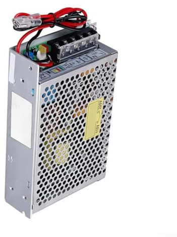 UPS Uninterruptible Power Supply 12V 24V 60W Switching Mode for Security Camera & for access Control - AC 100-24V Input with for battery Backup Charging Port Compact Aluminum Housing(UPS-60-24)