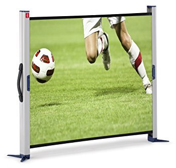 Nobo Ultra Portable Pop-Up projection screen Ideal For Mobile Presenting, Matte White Surface With Mini Stand & Lightweight Aluminium Case, 1000 x 750mm, 1901954