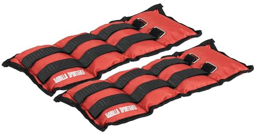 GORILLA SPORTS® Gewichtsmanschetten - 2er Set, Gewichte 1kg, 2kg, 3kg, 4kg, 5kg, 6kg, 7kg, 8kg, 10kg, Verstellbar - Fußgelenkgewichte, Armgewichte, Handgelenkgewichte, Handgelenk, Laufgewichte