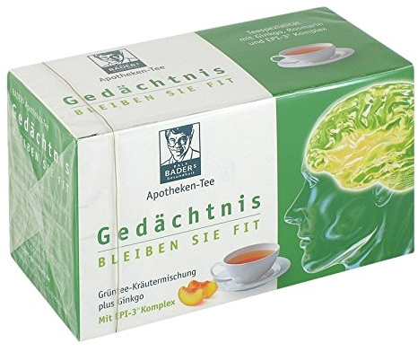 BADERS Apotheken Tee Gedächtnis Filterbeute 20 St