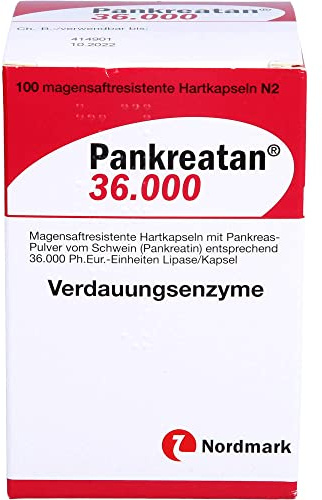 Pankreatan 36.000, Magensaftresistente Hartkapseln, 100 St. Kapseln