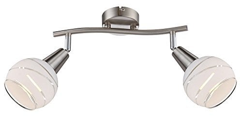 globo 28 cm Wandstrahler Elliott in Nickel matt, silber, 54341-2
