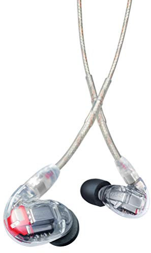 Shure Se846-Cl Auricolari Ad Isolamento Sonoro Con Quadruplo Microdriver Ad Alta Definizione E True Subwoofer, Trasparente
