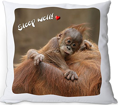 Nanyuk +++ AFFE Orang UTAN - Kuschelkissen/Kissen | Pillow/Kussen - AFE 01
