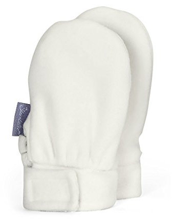 Sterntaler Baby - Mädchen Fäustlinge 4301400, Gr. Small (Herstellergröße: 0), Beige (ecru 903)