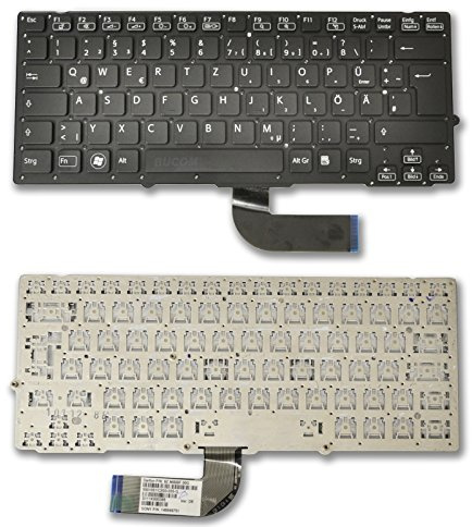 Bucom Keyboard for Sony Vaio VPC-SB VPC-SB3C VPC-SB1V9E/B VPC-SB3L9E/R VPC-SB1Z9E/B Series DE Keyboard Black