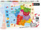 Nathan 4005556868759 Puzzle 250 Teile Karte von Frankreich Kinderpuzzle