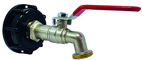 BOUTTE Kit Adaptateur de cuve IBC Ø60 avec Robinet 1/4 Tour Laiton