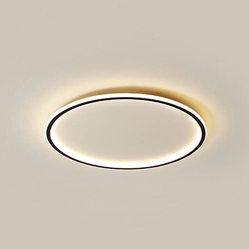 WFZRXFC LED Unterputz-Deckenleuchte Nordische runde einfache Deckenleuchte im INS-Stil Dreifarbiges Dimmen und einstellbare Deckenbeleuchtung Kreisförmiges Leuchtdesign Aufputzmontage