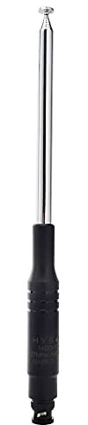 HYSHIKRA 27 MHz 133 cm / 52,36 pulgadas BNC conector de radio antena compatible con Midland Uniden Cobra de mano 27 MHz Radio CB antena