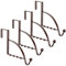 Hotop 4 Pieces Over The Door Hooks Hanger Multi Hanging Storage Organizers Valet Hooks for Coats Clothes Hoodies Hats Scarves Purses Keys Bath Towels Robes and More(Bronze)
