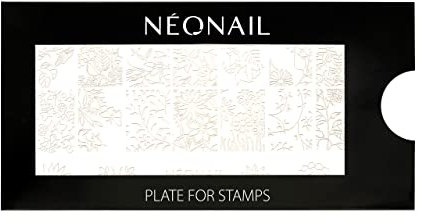 NEONAIL Stamping Plate 08 - Stamping Platte - Schablonen Platte - Nail Art - Nageldesign - Nagel Stempel Schablone - French Nails Schablone - Nagelkunst Stempel