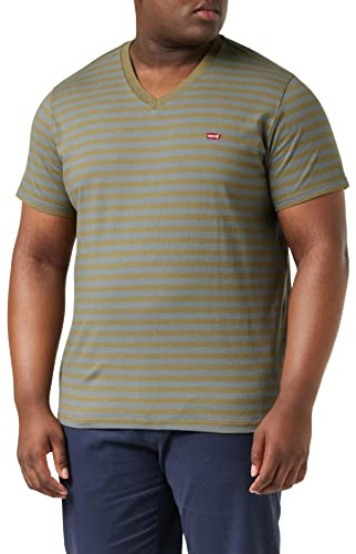 Levi's Men's Original Housemark V-Neck T-Shirt Martini Olive (Green) XS -