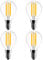LangPlus+ 4 Pack Dimmable E14 Small Edison Screw LED Bulbs, 6W G45 Golf Ball LED Vintage Filament Bulbs, 60W Equivalent 2700K Soft White Bulb