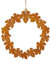 Blätterkranz Edelrost Kranz Türhänger Fensterdeko Herbst Deko D=26 cm