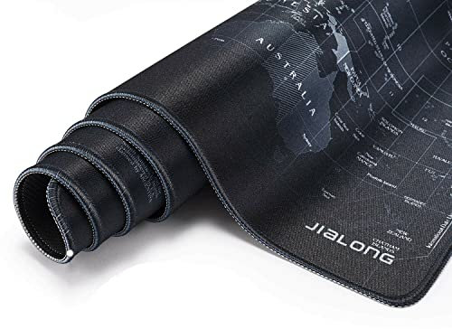Mr.Gadget Solutions® Alfombrilla de ratón para juegos con mapa del mundo, 800 x 300 mm, multifuncional y antideslizante, base de gran tamaño, alfombrilla de mesa que mejora la precisión y la