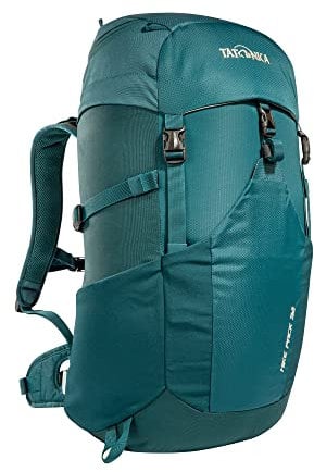 Tatonka Wanderrucksack Hike Pack 32l mit Rückenbelüftung und Regenschutz - Leichter, bequemer Rucksack zum Wandern für mit 32 Liter Volumen - PFC-frei (teal green/jasper)