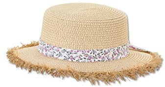 Sterntaler Sombrero de Paja con Flecos Infantil, Arena, 53 Unisex niños